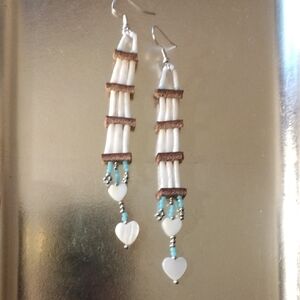 Custom Dentalium Shell Earrings* Native Made